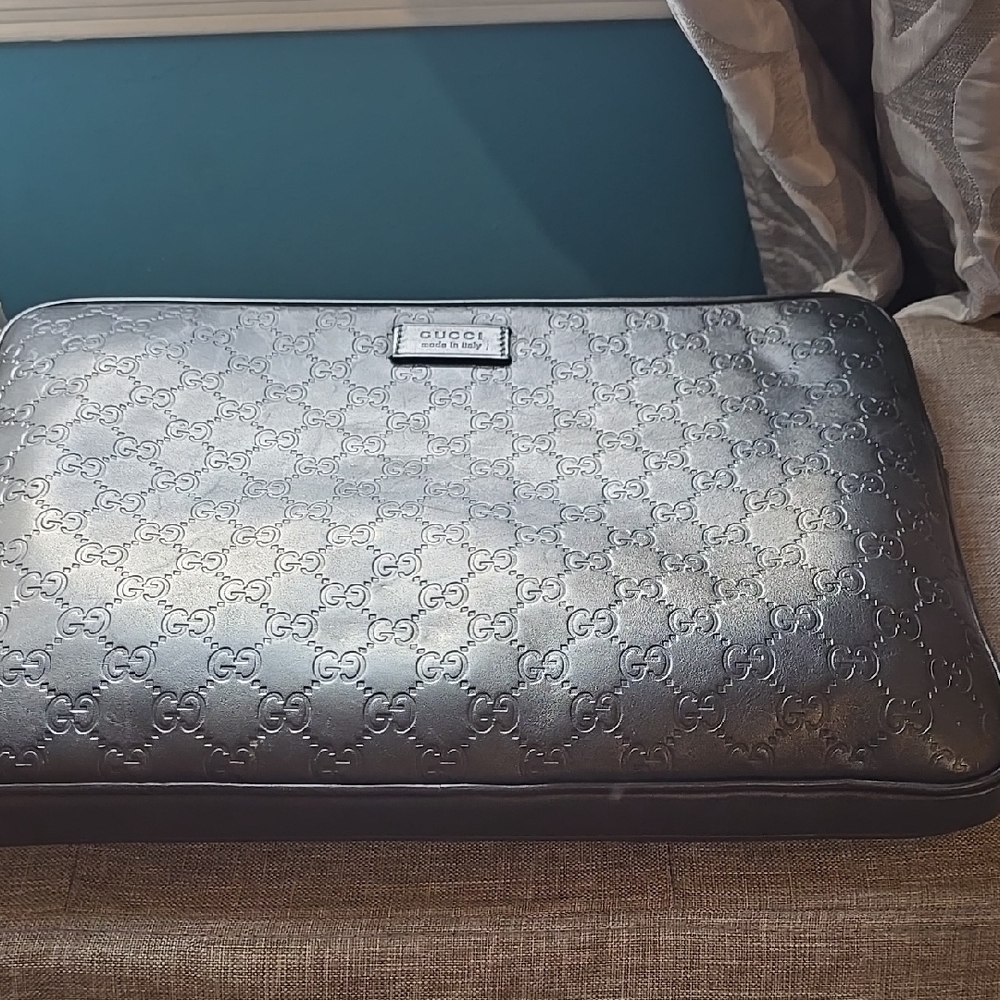 Gucci Black Leather Men's Bag